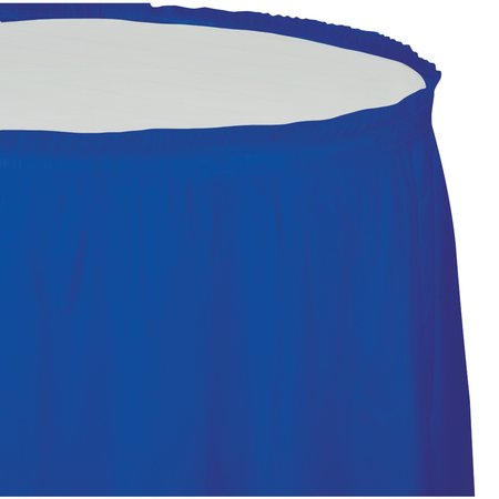 TOUCH OF COLOR Cobalt Blue Plastic Tableskirt, 14', 6PK 743147